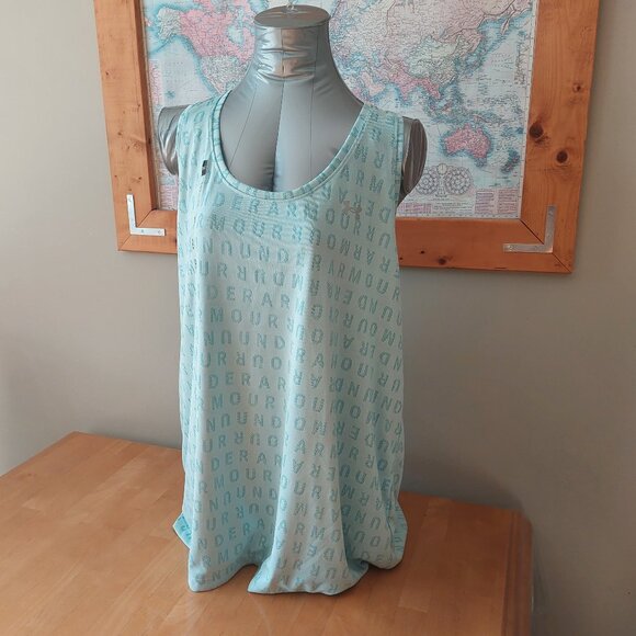 Under Armour Plus Size Womens Light Blue Tank Top Size 2X - Picture 1 of 11